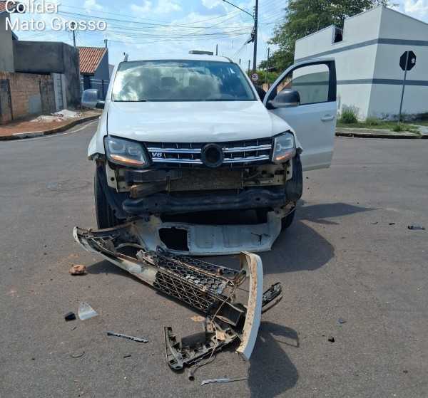 Motociclista fica ferida após acidente no Jardim América, em Colíder