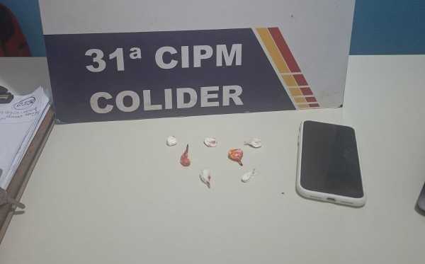 Jovem é preso com sete porções de cocaína durante operação policial em Colíder